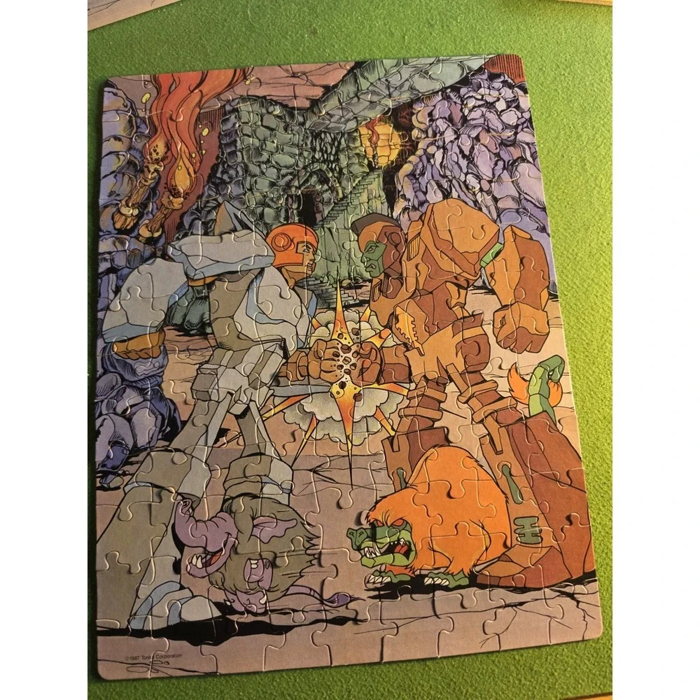 1987 Tonka Rock Lords Jigsaw Puzzle 100% Complete by Golden In Box (some Damage)